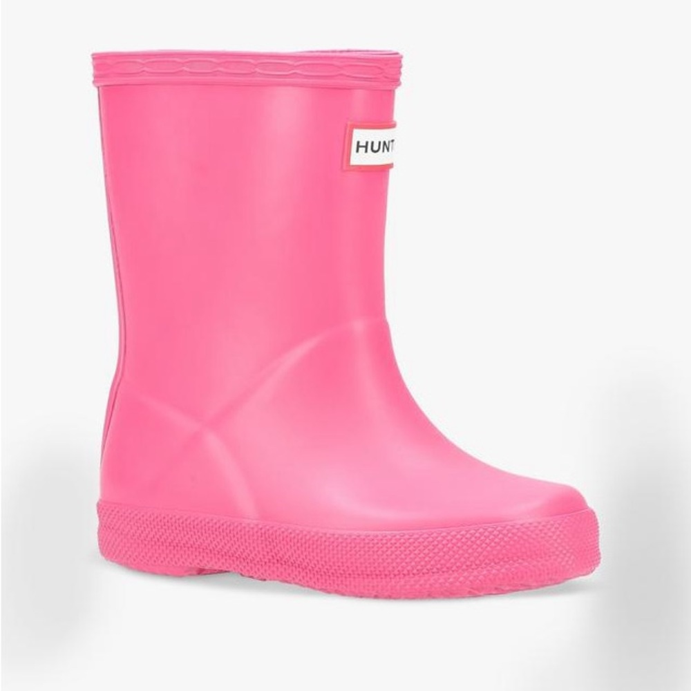 Hunter Kids' First Classic Wellington Boots, Bright Pink - Picture 2 of 7